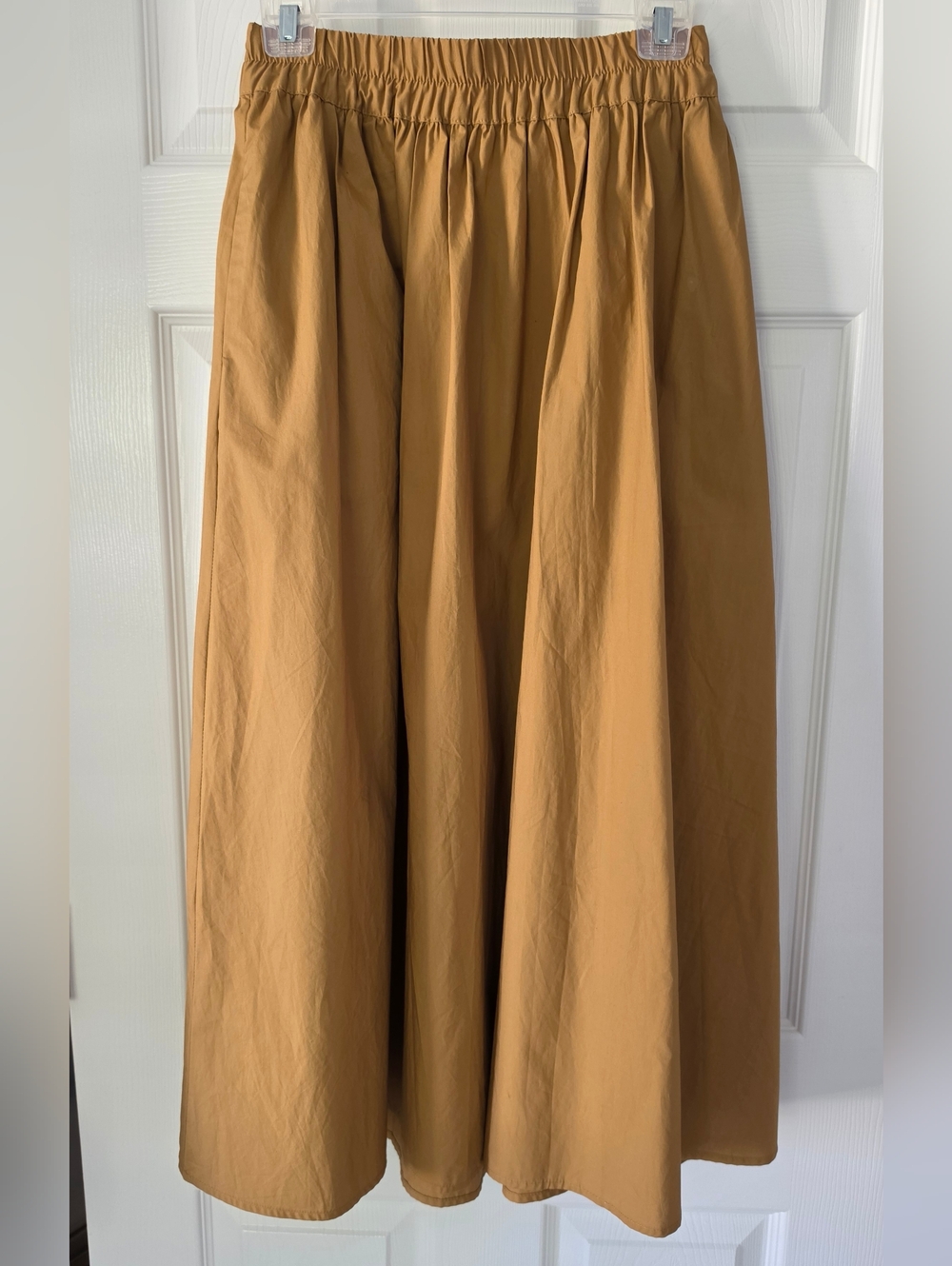 Classic Brown Picnic Skirt with Pockets Paper Bag Skirt Small - Picture 2 of 7